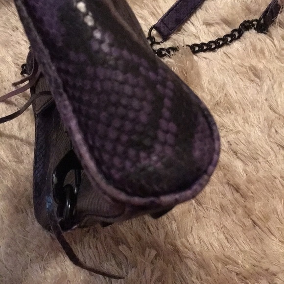 Rebecca Minkoff Purple snakeskin M.A.C. crossbody - Picture 4 of 4